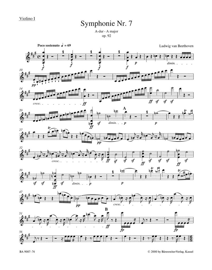 Symphony in A major No. 7